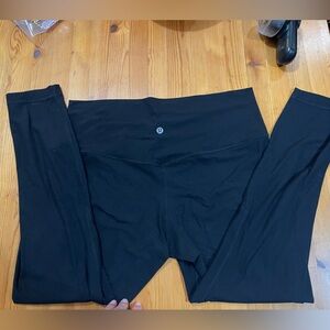 lululemon athletica Black ribbed Leggings